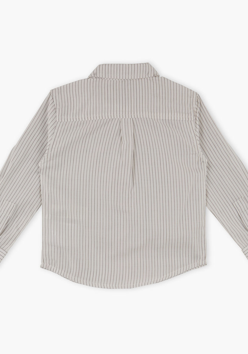 Giggles Striped Long Sleeves Shirt-Shirts-image-1