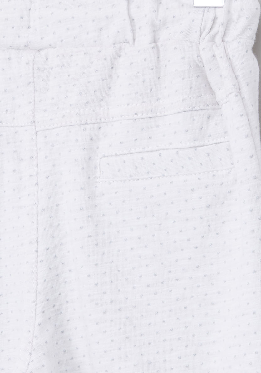 Giggles Textured Shorts with Pocket Detail and Drawstring-Shorts-image-3