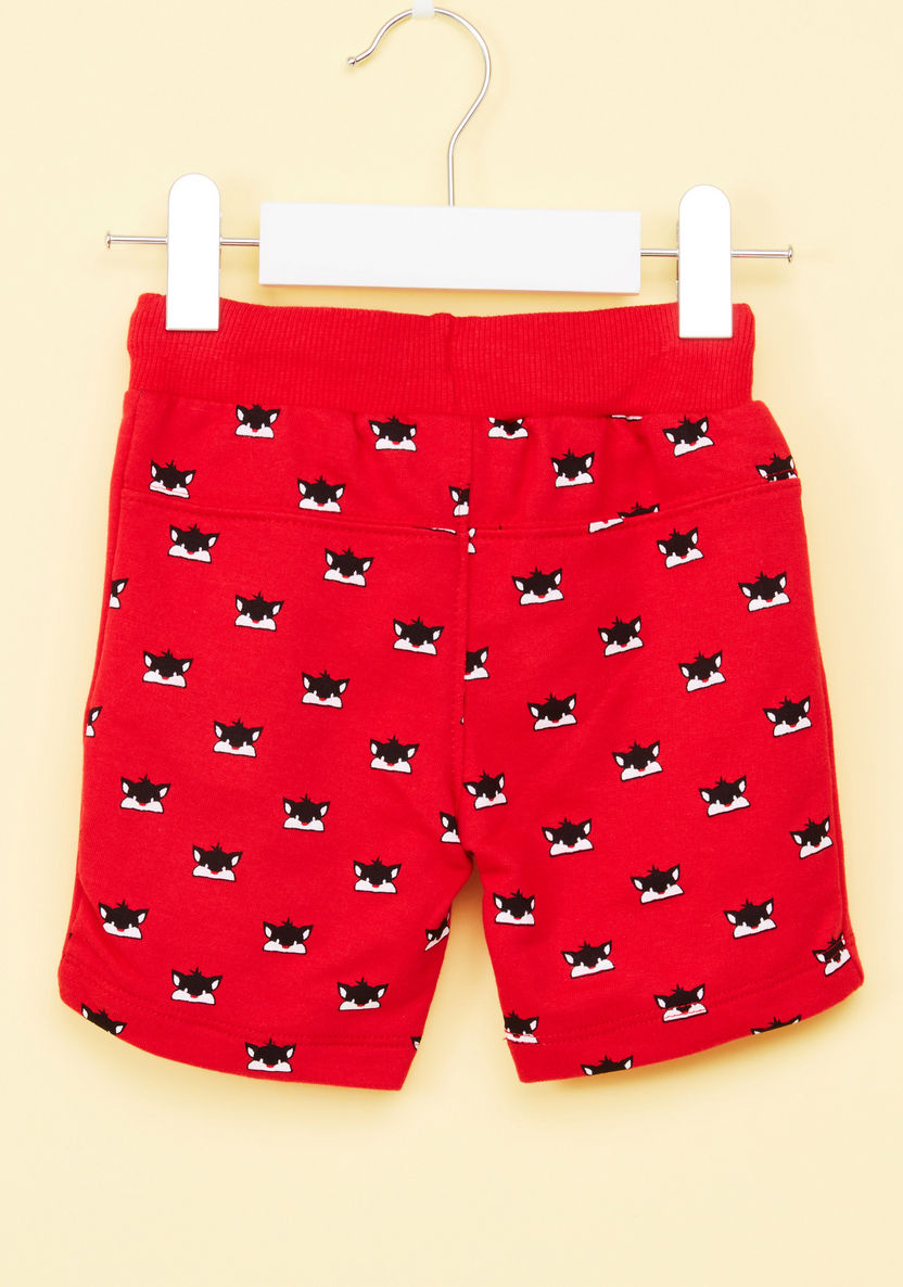 Looney Tunes Printed T-shirt with Shorts-Clothes Sets-image-6