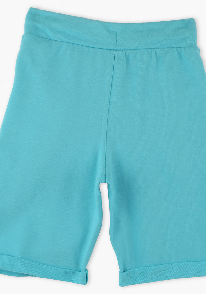 Minion Printed Shorts with Elasticised Waistband-Shorts-image-1