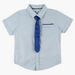 Juniors Printed Shirt with Tie-Shirts-thumbnail-0