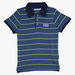 Striped Polo Neck Short Sleeves T-shirt-T Shirts-thumbnail-0