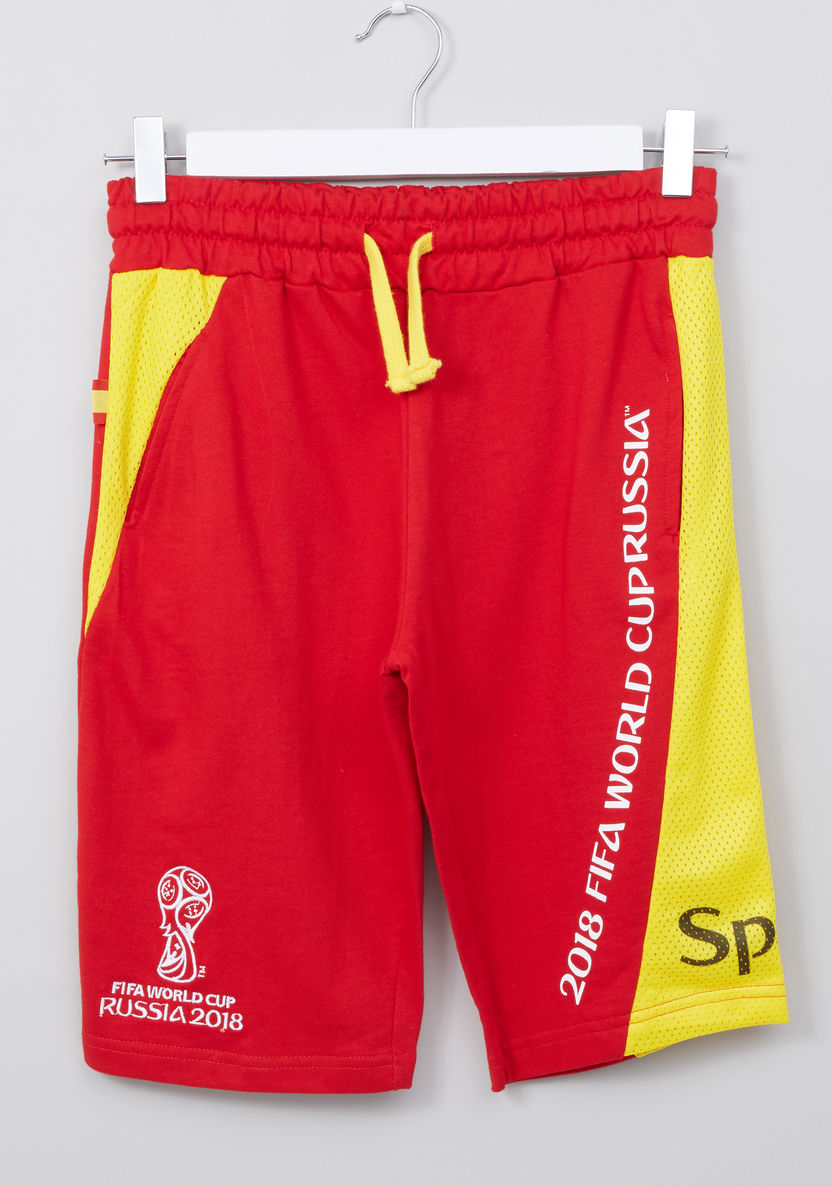 Juniors 2018 FIFA World Cup Panelled Shorts with Drawstring Waist-Shorts-image-0