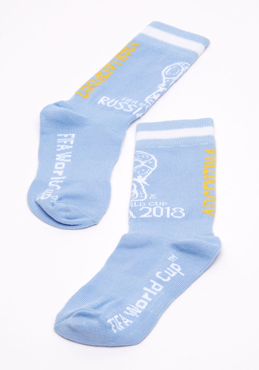 FIFA 18 Argentina Printed Crew Length Socks-Socks-image-1