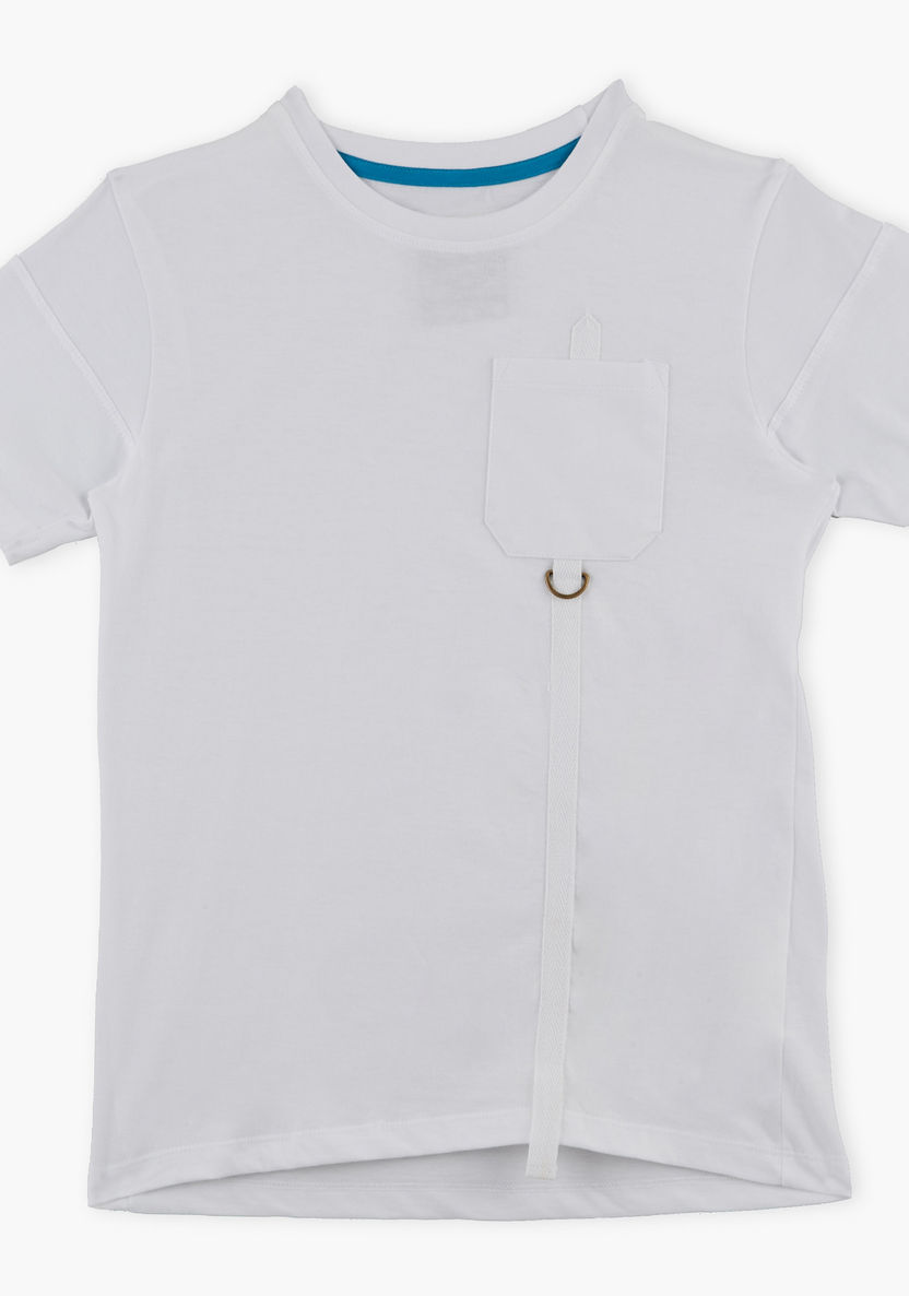 Posh Round Neck Short Sleeves T-shirt-T Shirts-image-0