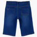 Posh Denim Shorts with Button Closure-Shorts-thumbnail-1