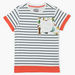 Posh Striped Round Neck T-shirt-T Shirts-thumbnail-0