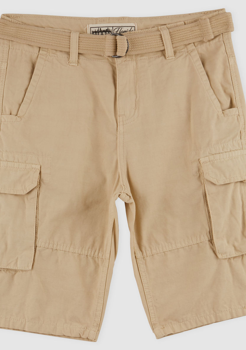 Posh Cargo Shorts with Belt-Shorts-image-0