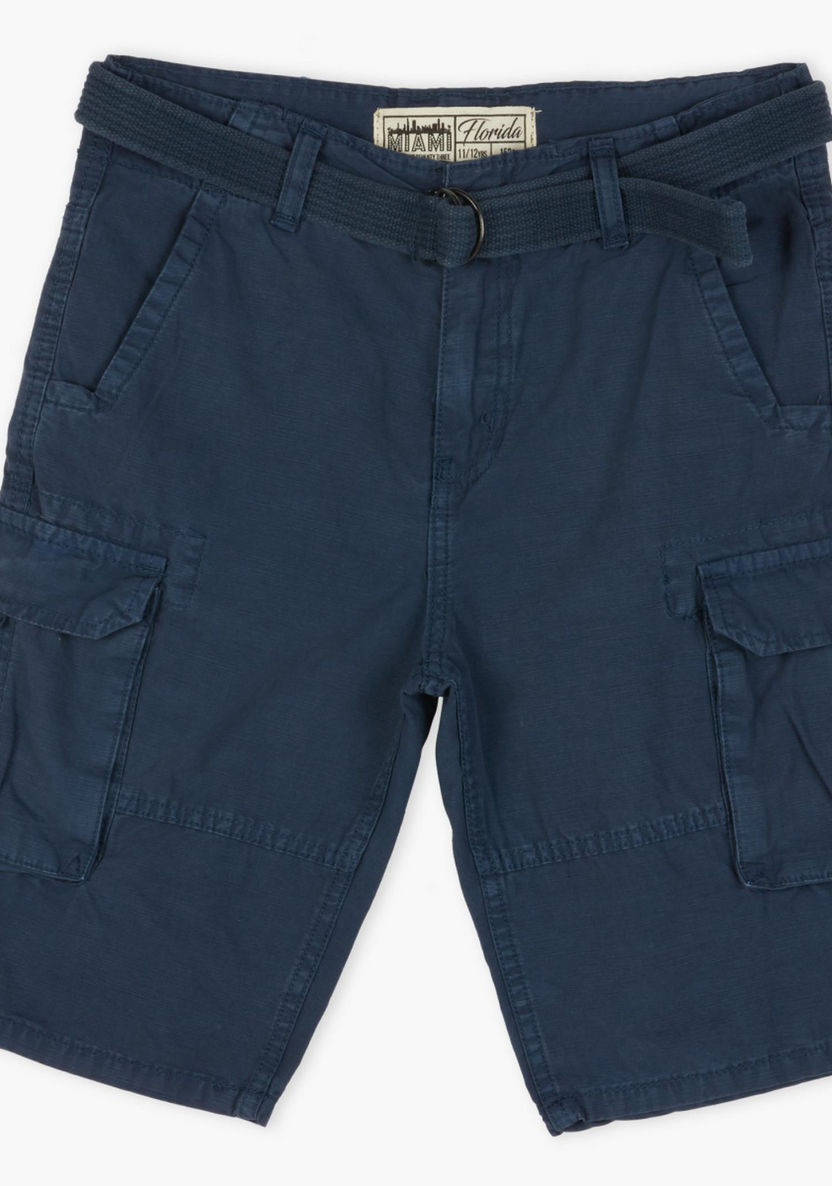 Posh Cargo Shorts with Belt-Shorts-image-0