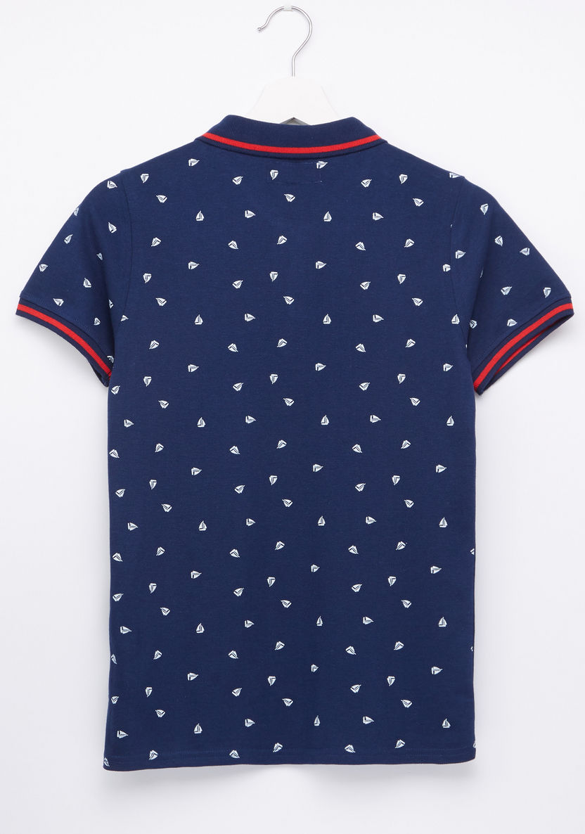 Lee Cooper Printed Polo Neck Short Sleeves T-shirt-T Shirts-image-2