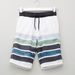 Posh Striped 3/4 Pants with Elasticised Waistband and Pocket Detail-Swimwear-thumbnail-0