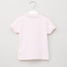 Juniors Polo Neck Ruffle Detail Short Sleeves T-shirt-T Shirts-thumbnail-2