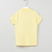 Juniors Polo Neck Ruffle Detail Short Sleeves T-shirt-T Shirts-thumbnail-2