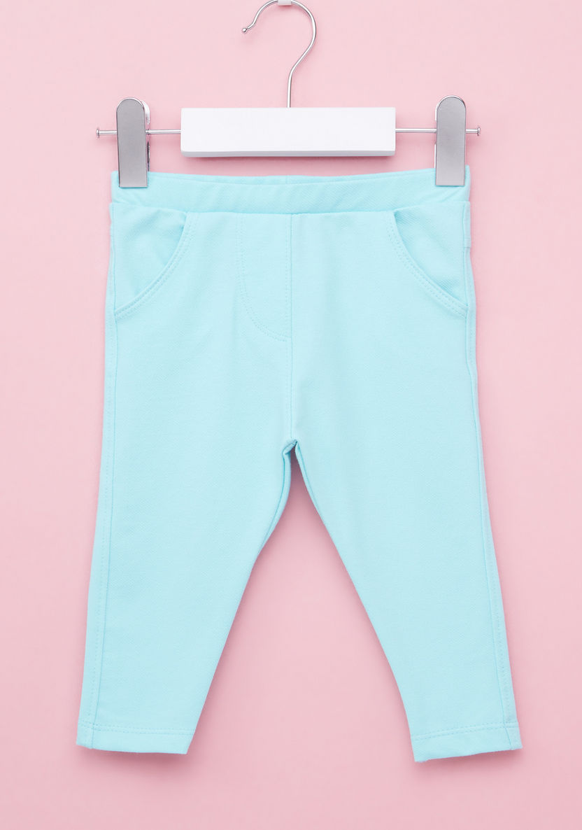 Juniors Pocket Detail Jeggings with Elasticised Waistband-Pants-image-0