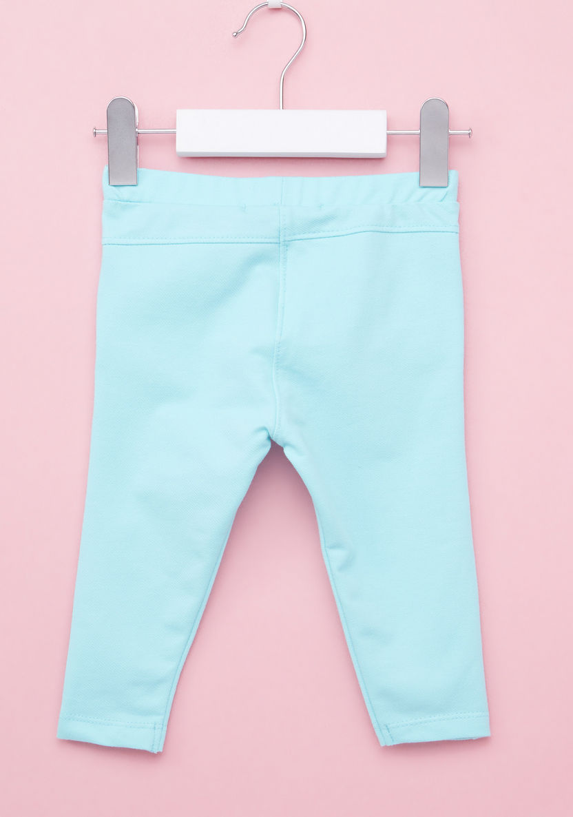 Juniors Pocket Detail Jeggings with Elasticised Waistband-Pants-image-2