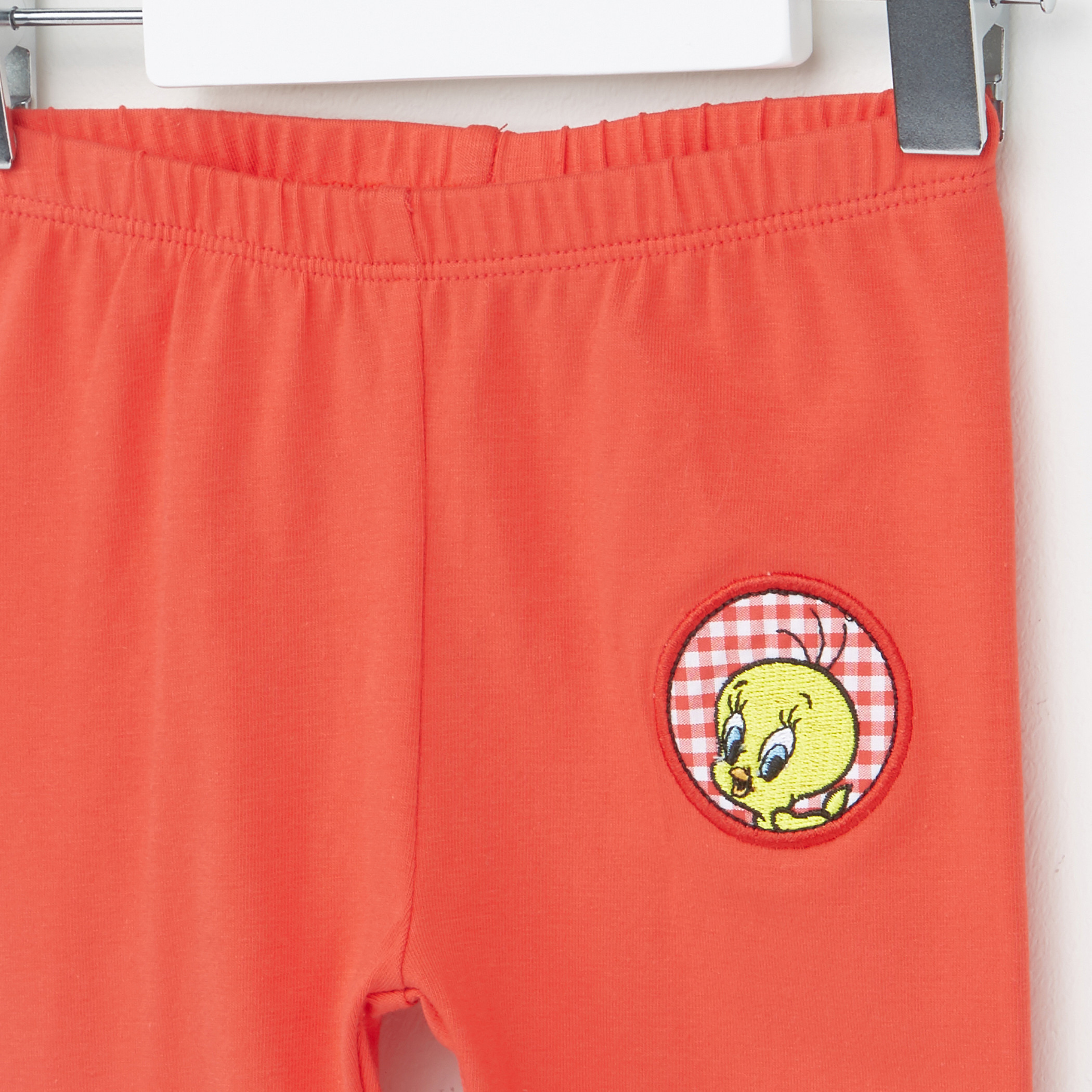 بنطال ليقنز طويل بطبعات تويتي - طقم من قطعتين-baby-girls-clothing-bottoms-leggings-image-3