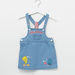 Tweety Printed Denim Dungarees-Rompers%2C Dungarees and Jumpsuits-thumbnail-0