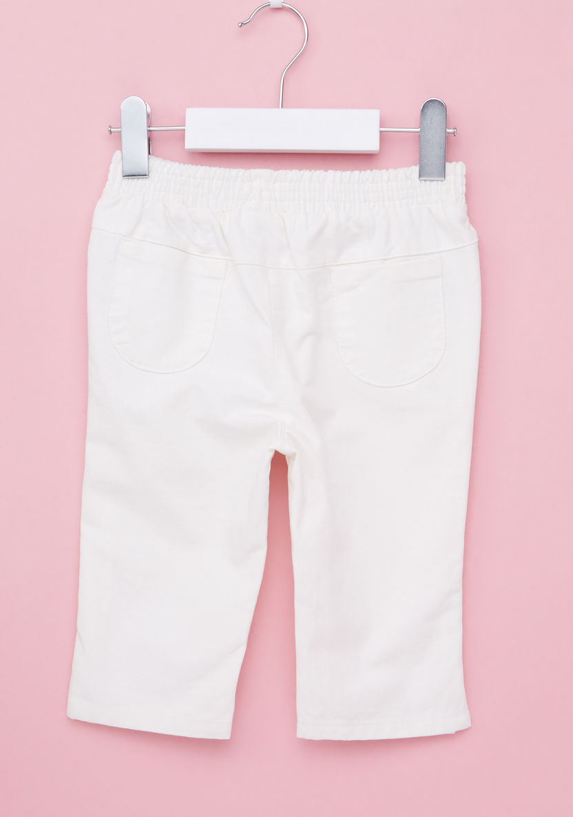 Eligo Embroidered Pants with Elasticised Waistband-Pants-image-2