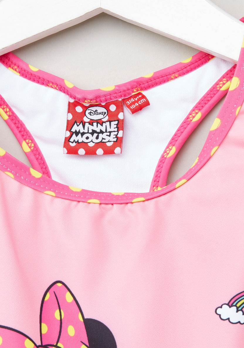 Minnie Mouse Printed Bathing Suit-Swimwear-image-1