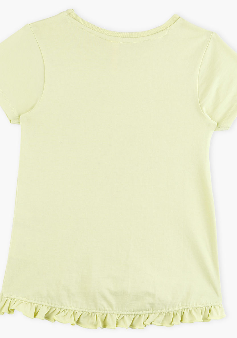 Juniors Printed Round Neck T-shirt-T Shirts-image-1