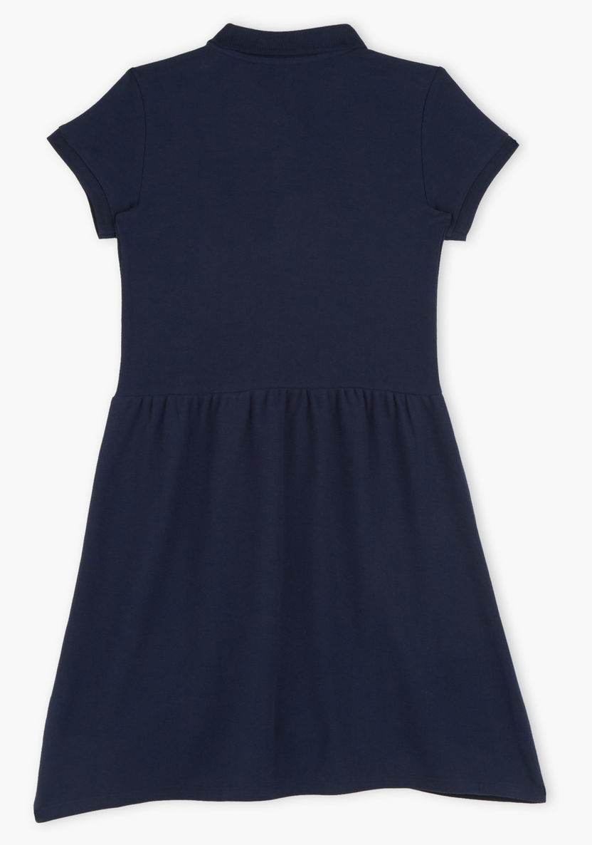 Juniors Polo Neck Dress-Dresses%2C Gowns and Frocks-image-1