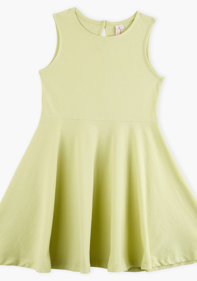Juniors Sleeveless Dress-Dresses%2C Gowns and Frocks-image-0