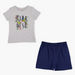 Juniors Printed T-shirt with Shorts-Clothes Sets-thumbnail-0