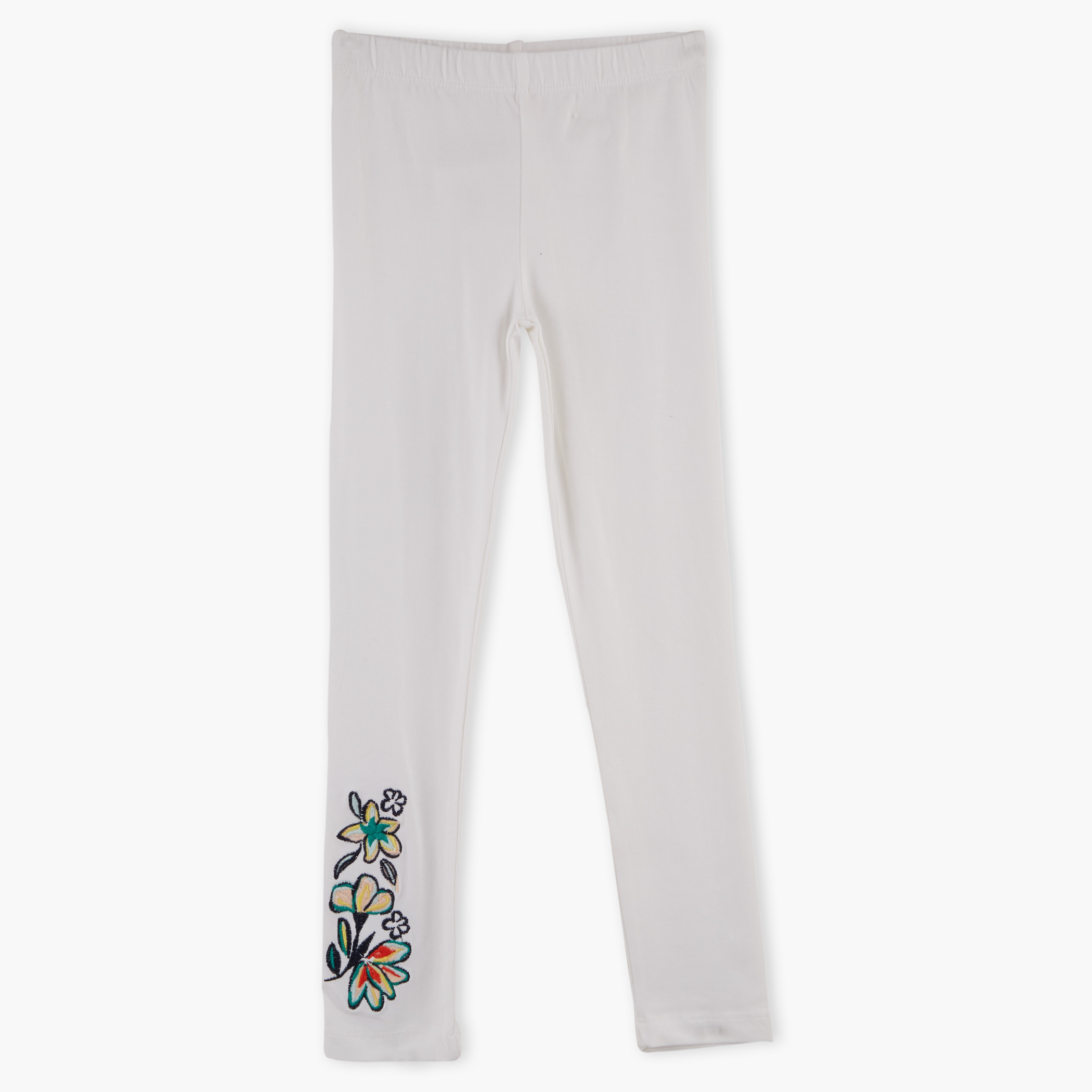 Plus Size Floral Embroidered Tight Pants In DARK GREY | ZAFUL 2023