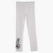 Juniors Floral Embroidered Leggings with Elasticised Waistband-Leggings-thumbnail-0