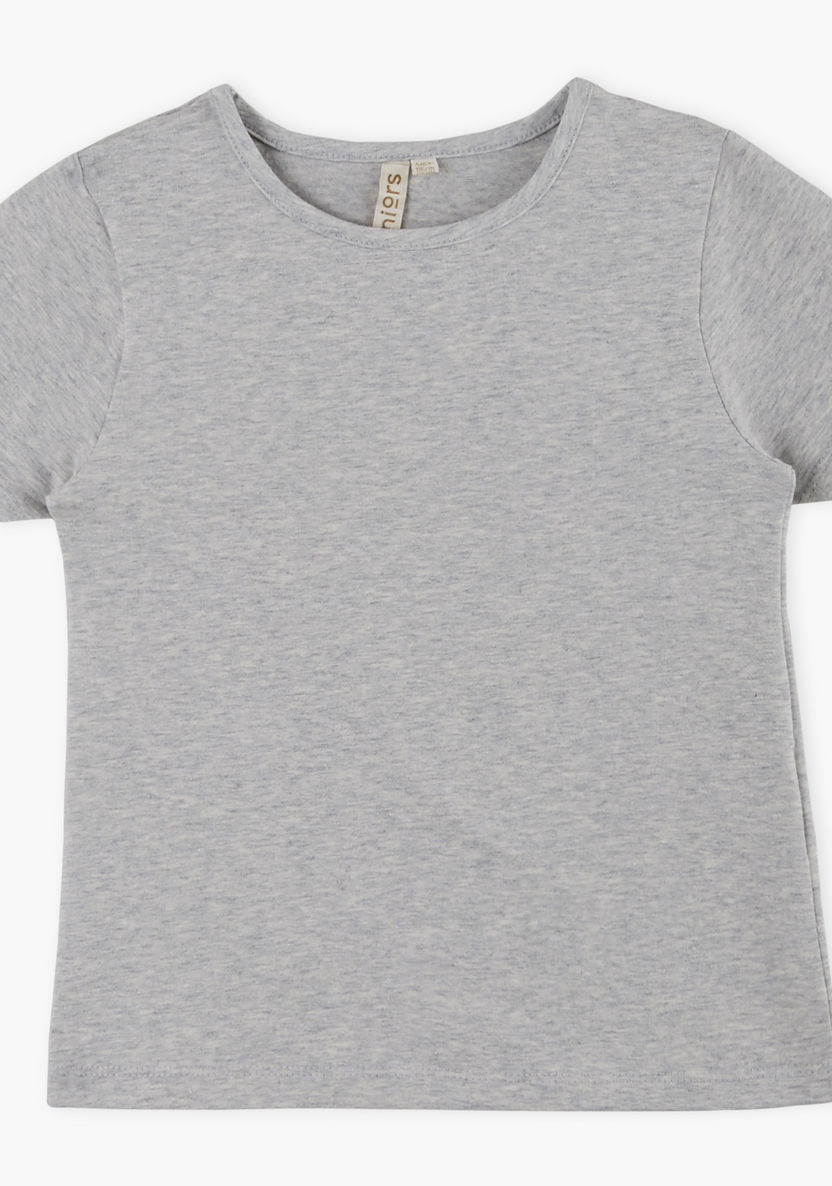 Juniors Short Sleeves Round Neck T-shirt-T Shirts-image-0