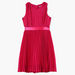 Juniors Pleated V-Neck Dress-Dresses%2C Gowns and Frocks-thumbnail-0