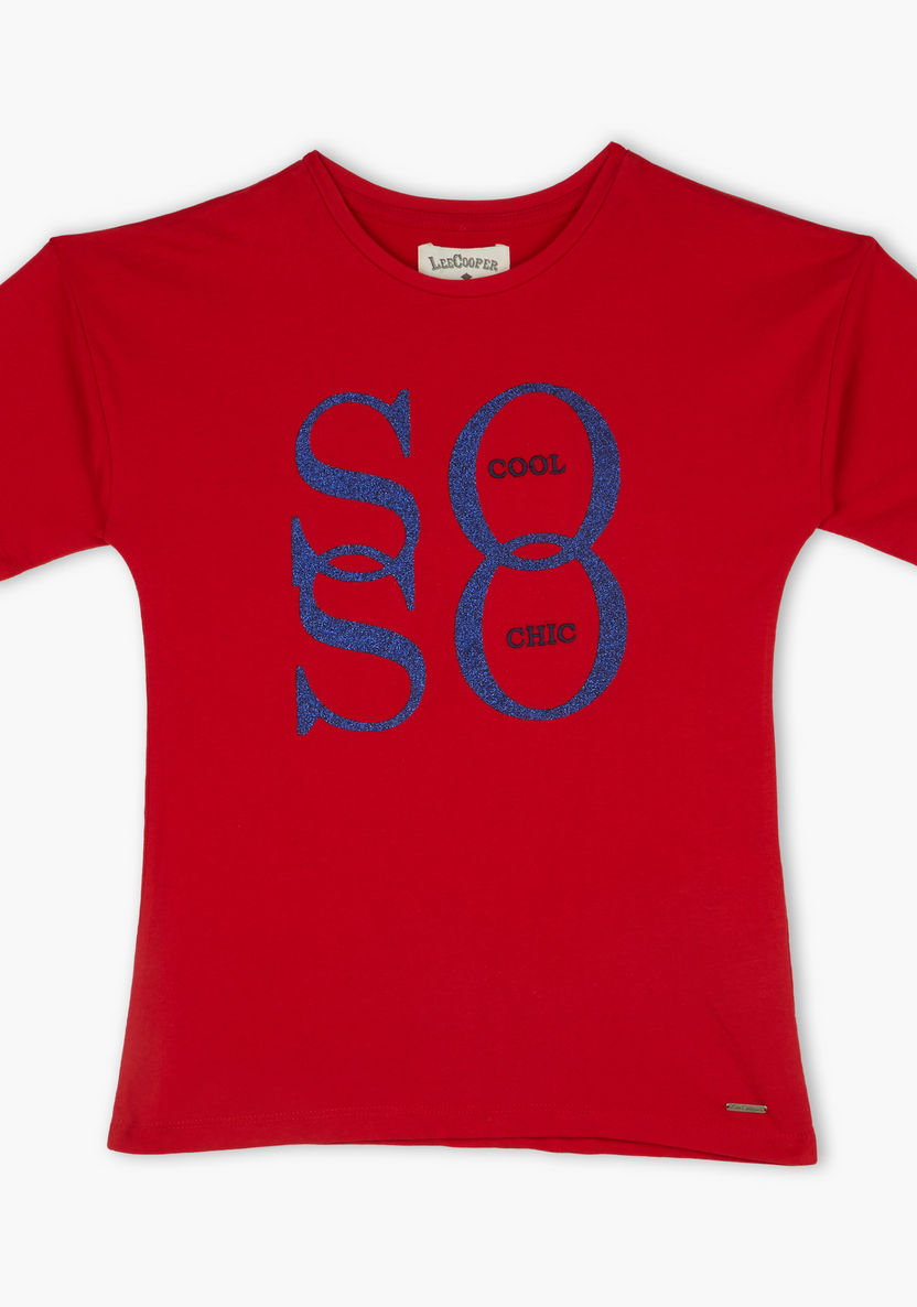Lee Cooper Printed Round Neck Short Sleeves T-shirt-T Shirts-image-0