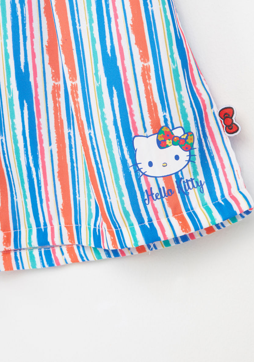 Hello Kitty Printed Shorts with Elasticised Waistband-Shorts-image-1
