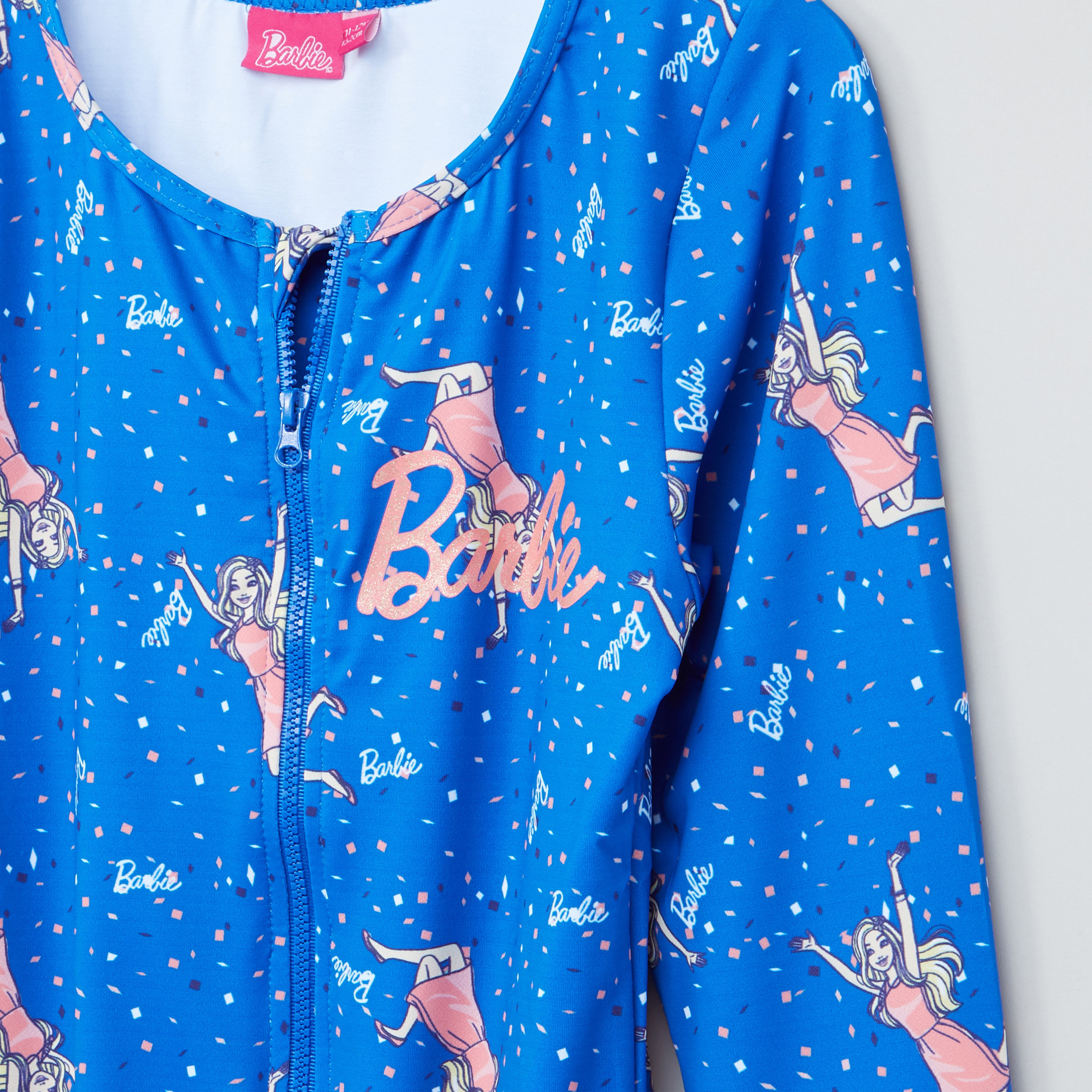 Barbie Printed Long Sleeves Swimsuit-girls-clothing-multipacks-image-2