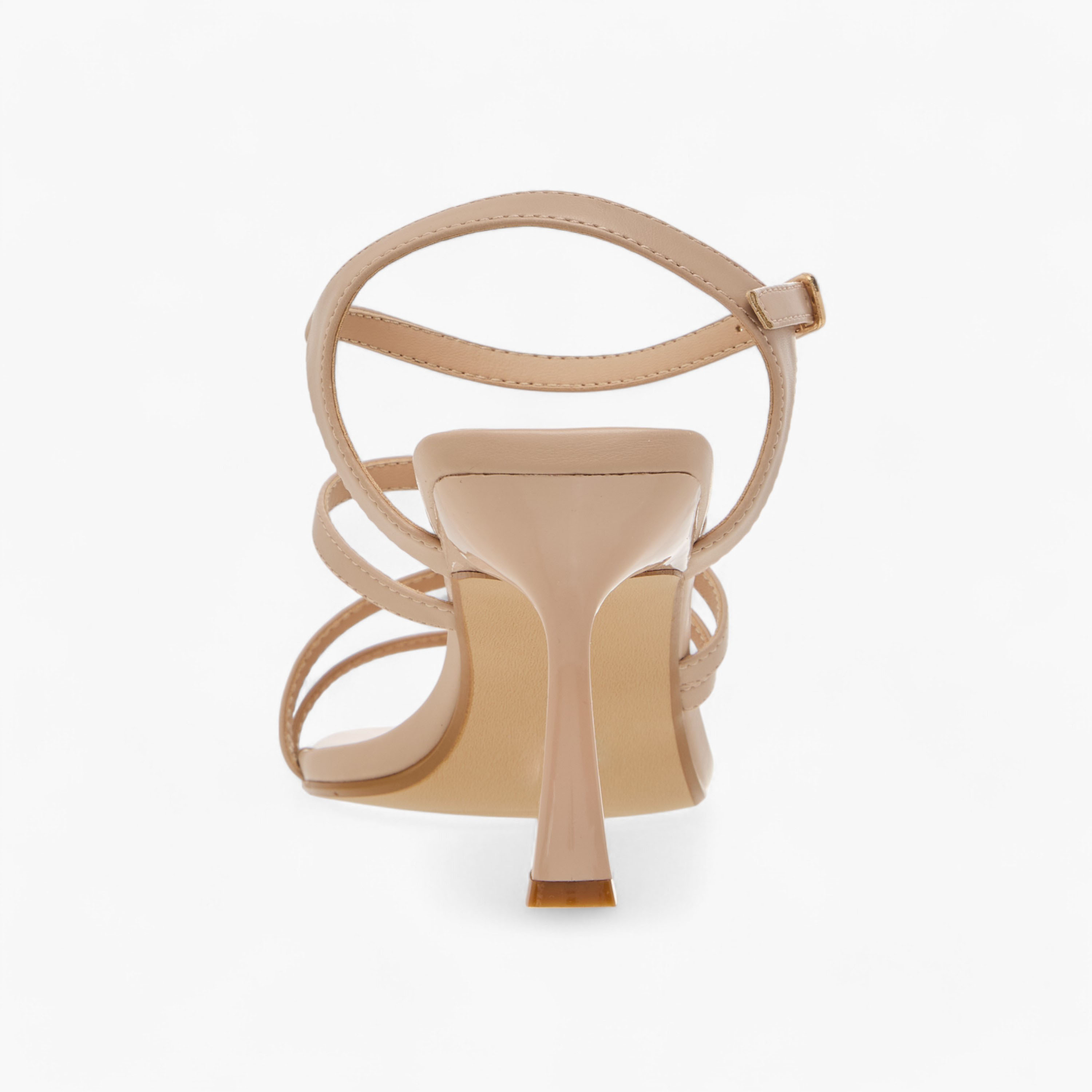 Flora Bella Solid Strap Sandals with Flared Heels and Buckle Closure-women-shoes-sandals-heeled-image-5