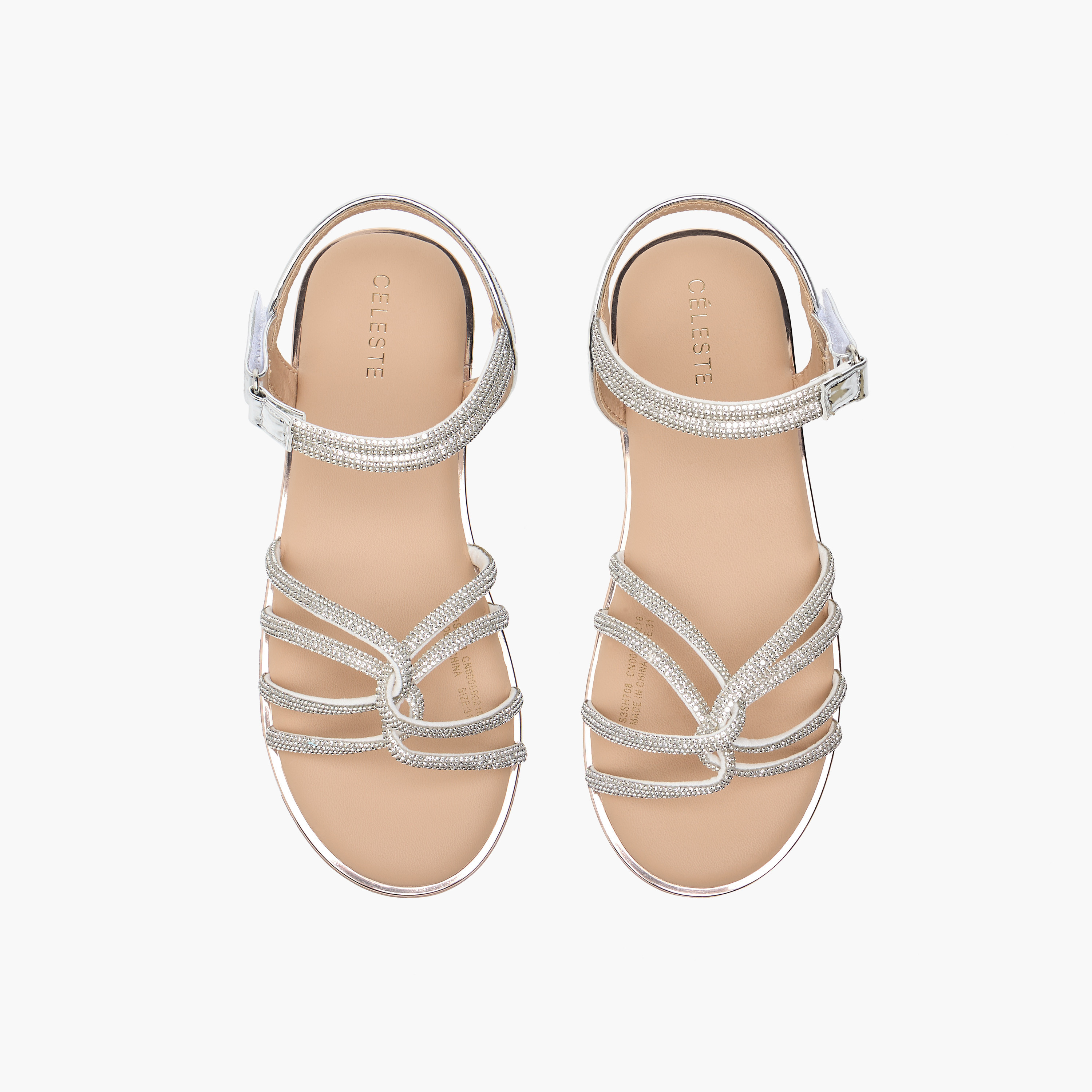صنادل مزيّن بشريط إغلاق لاصق للبنات من سيليست-girls-shoes-sandals-image-1