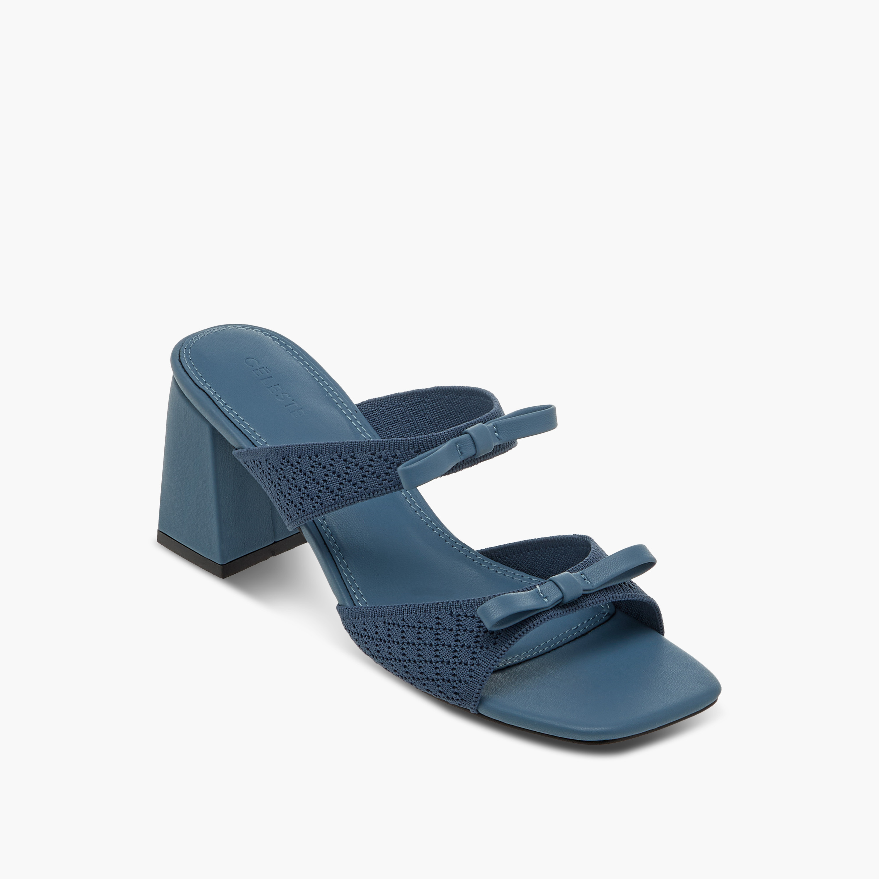 Celeste Women's Bow Accent Slip-On Sandals with Block Heels-women-shoes-sandals-heeled-image-2