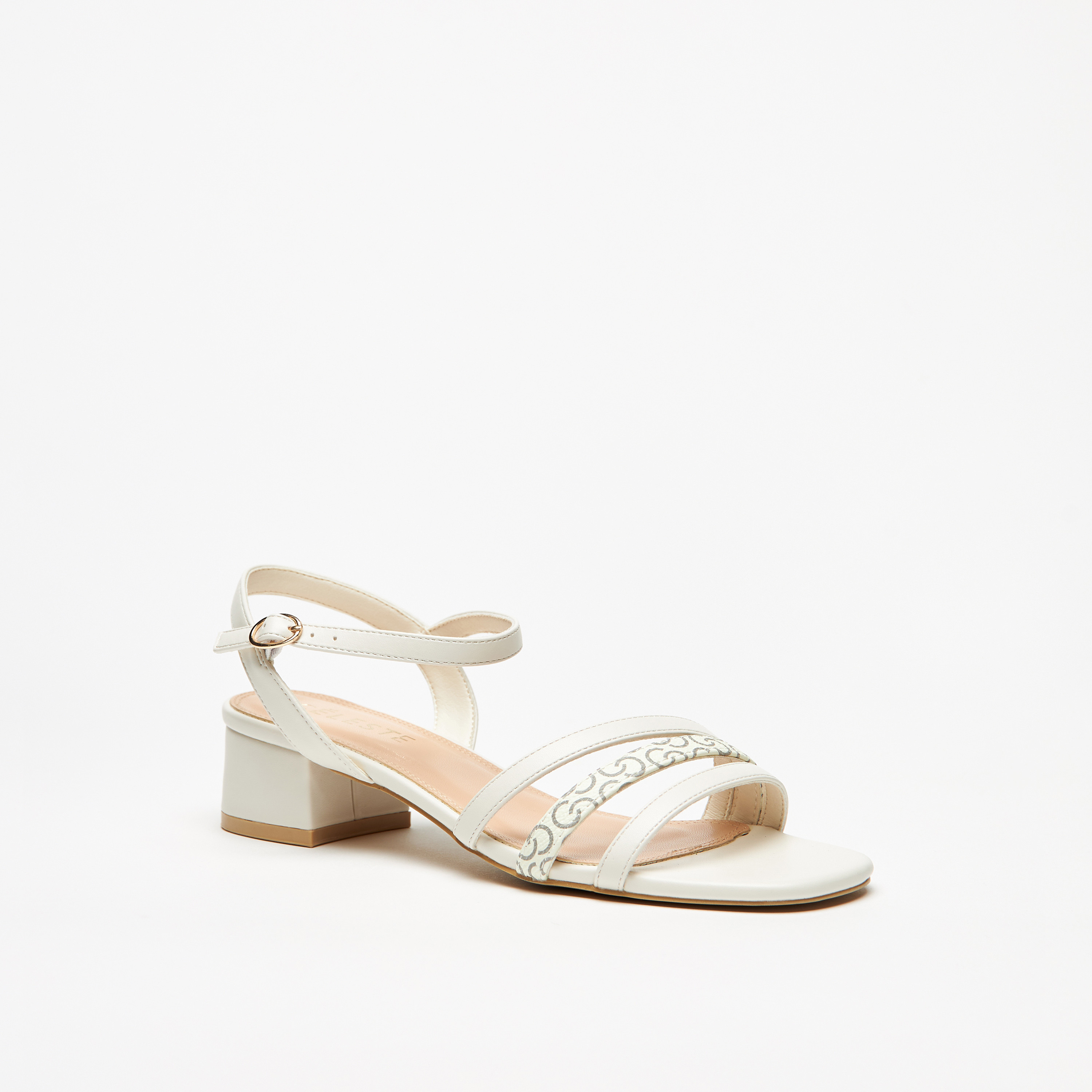 صندل سادة وكعب سميك وإبزيم إغلاق للنساء من سيليست-women-shoes-heels-image-1