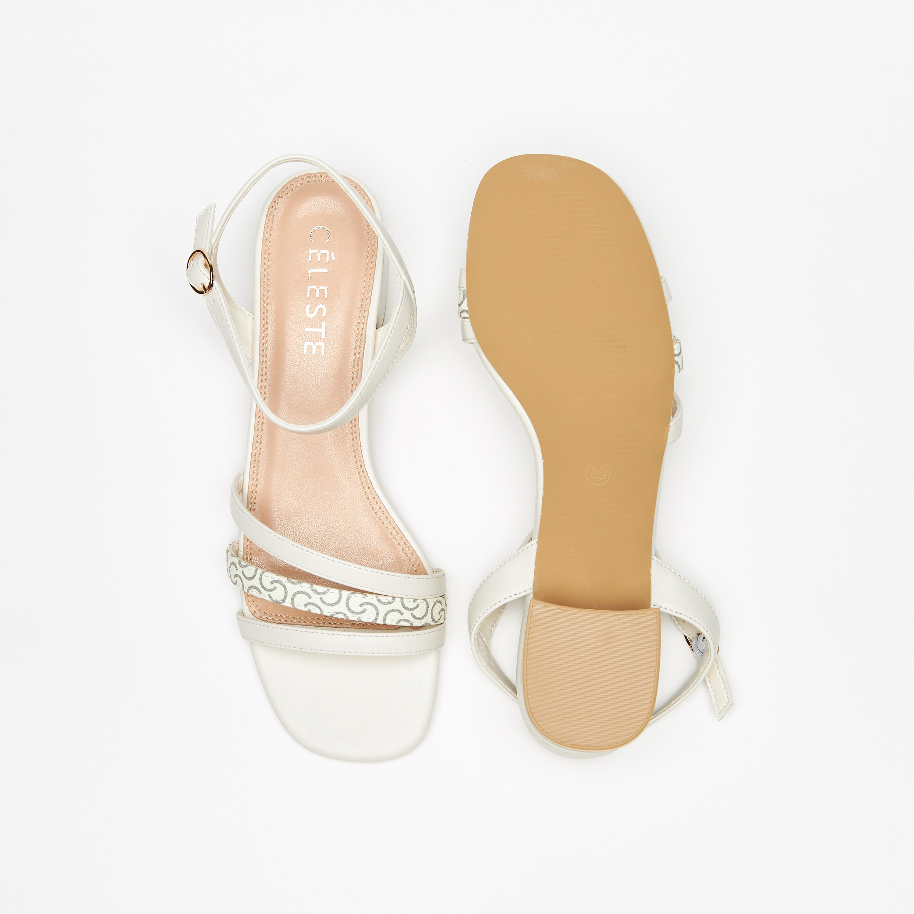 صندل سادة وكعب سميك وإبزيم إغلاق للنساء من سيليست-women-shoes-heels-image-4