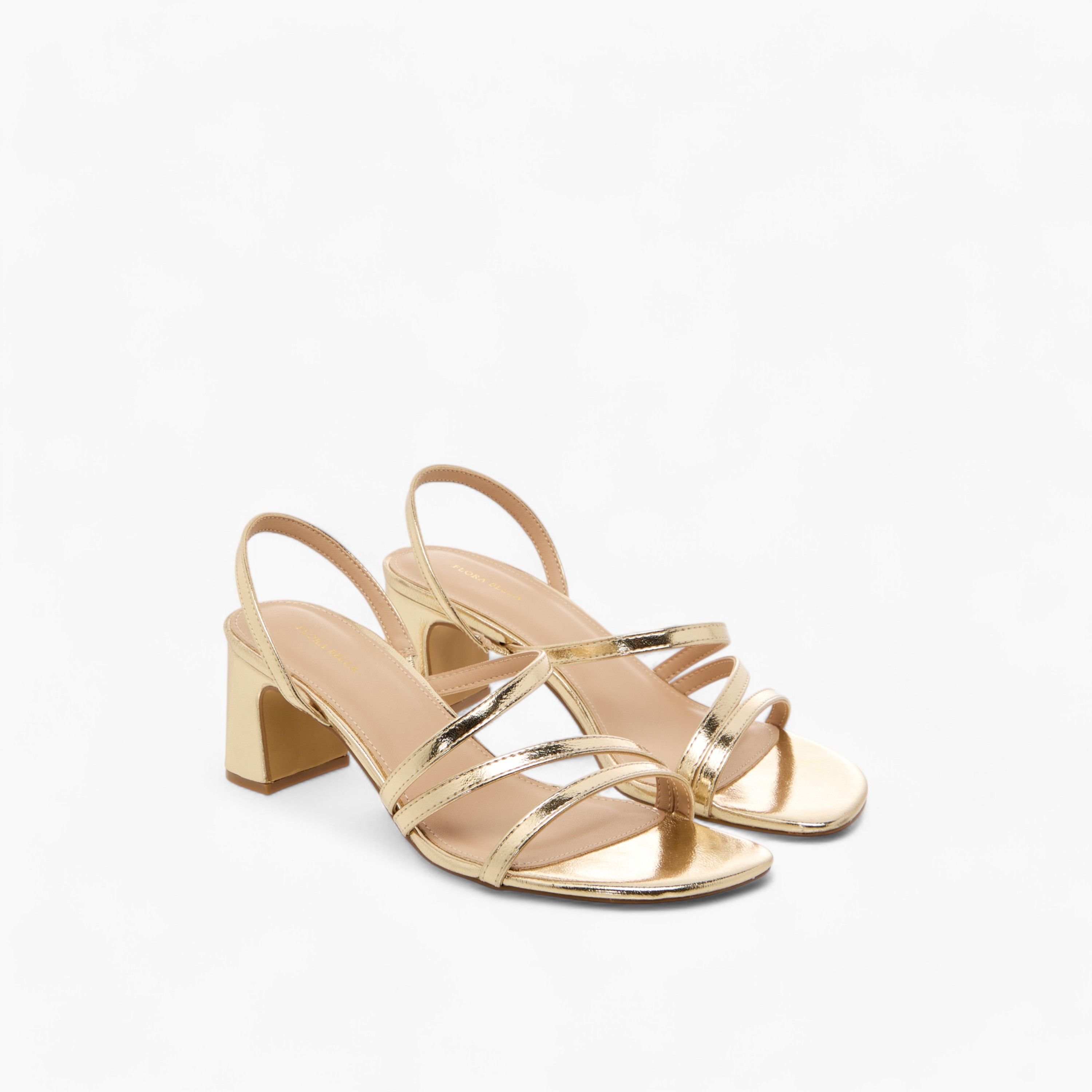 Flora Bella Metallic Slingback Sandals with Block Heels-women-shoes-sandals-heeled-image-1