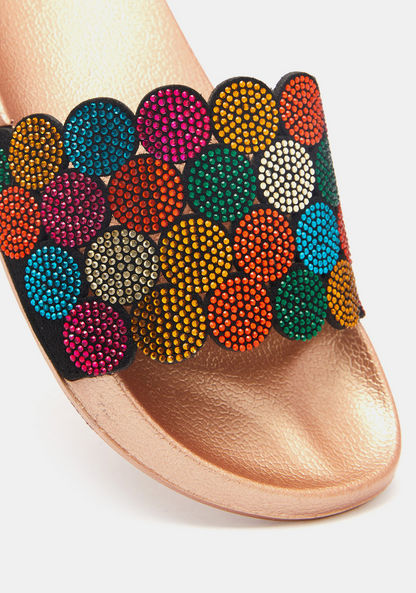 Embellished Slip-On Slides-Women%27s Flip Flops and Beach Slippers-image-4