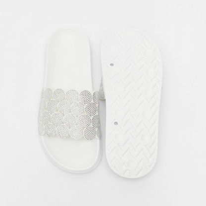 Embellished Slip-On Slides