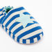 Juniors Striped Bedroom Shoes with Star Applique-Bedroom Slippers-thumbnail-1