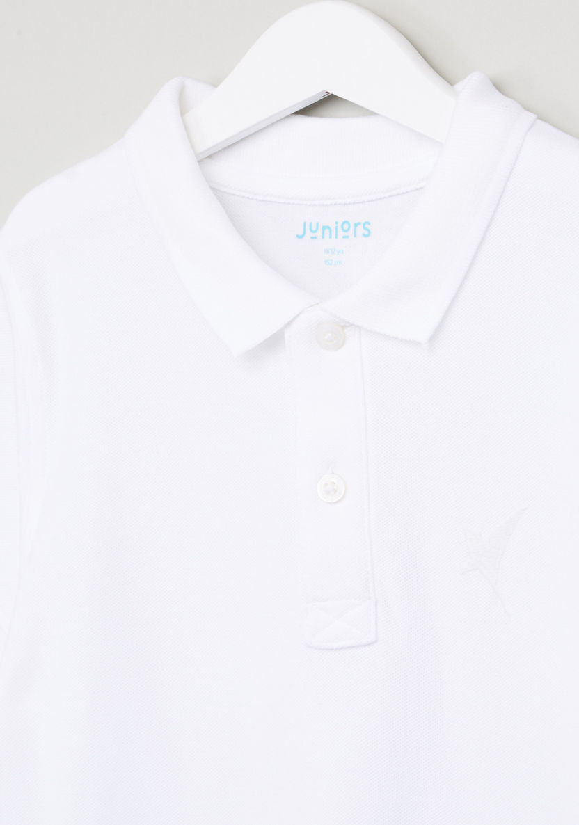 Juniors Polo Neck Short Sleeves T-shirt-T Shirts-image-1