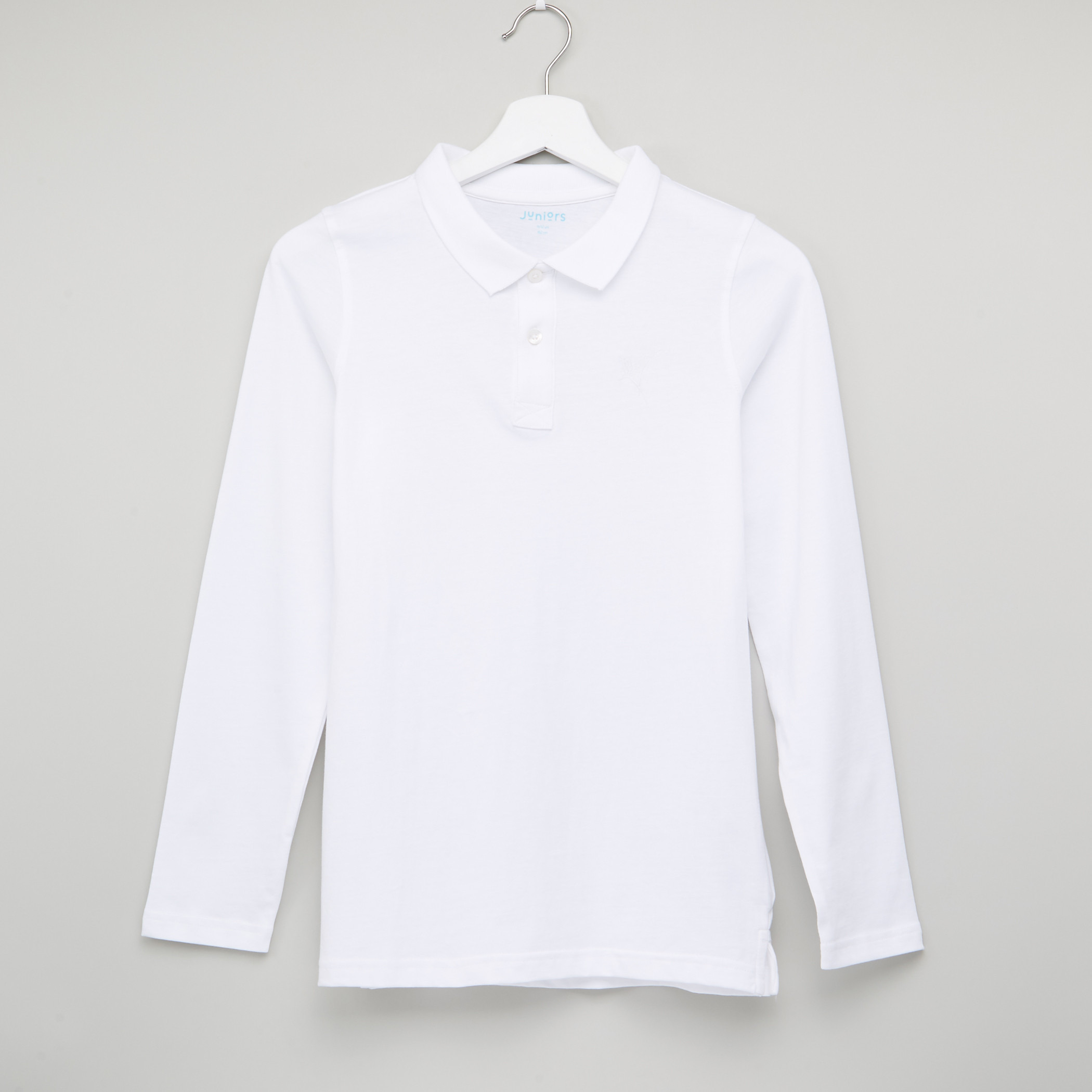 تيشيرت بياقة بولو وأكمام طويلة من جونيورز-boys-clothing-schoolwear-tshirtsandpolos-image-1