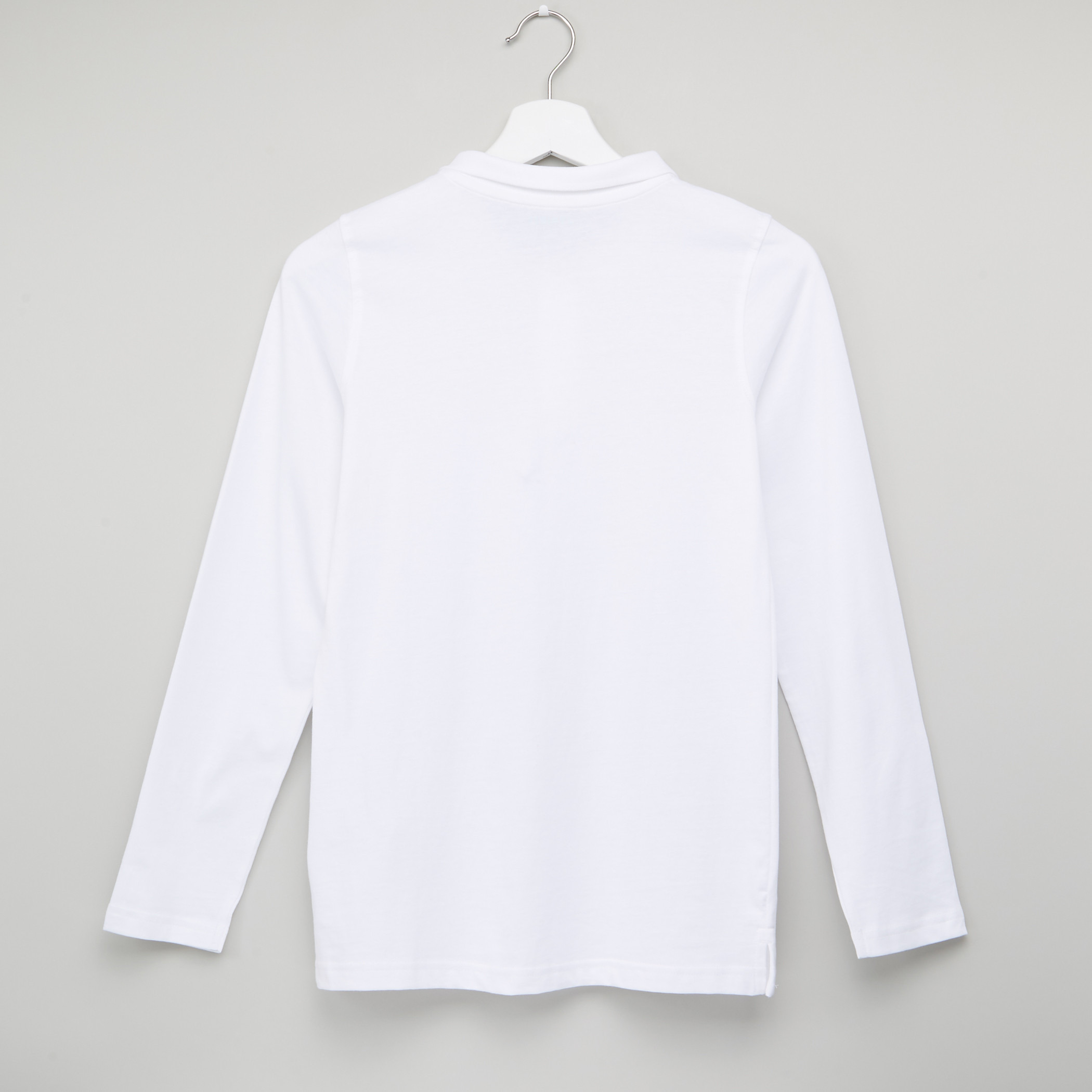 تيشيرت بياقة بولو وأكمام طويلة من جونيورز-boys-clothing-schoolwear-tshirtsandpolos-image-3