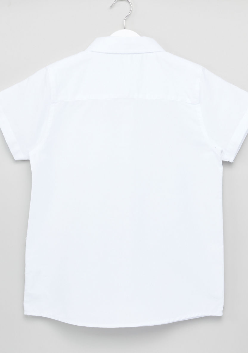 Juniors Short Sleeves Oxford Shirt-Shirts-image-2