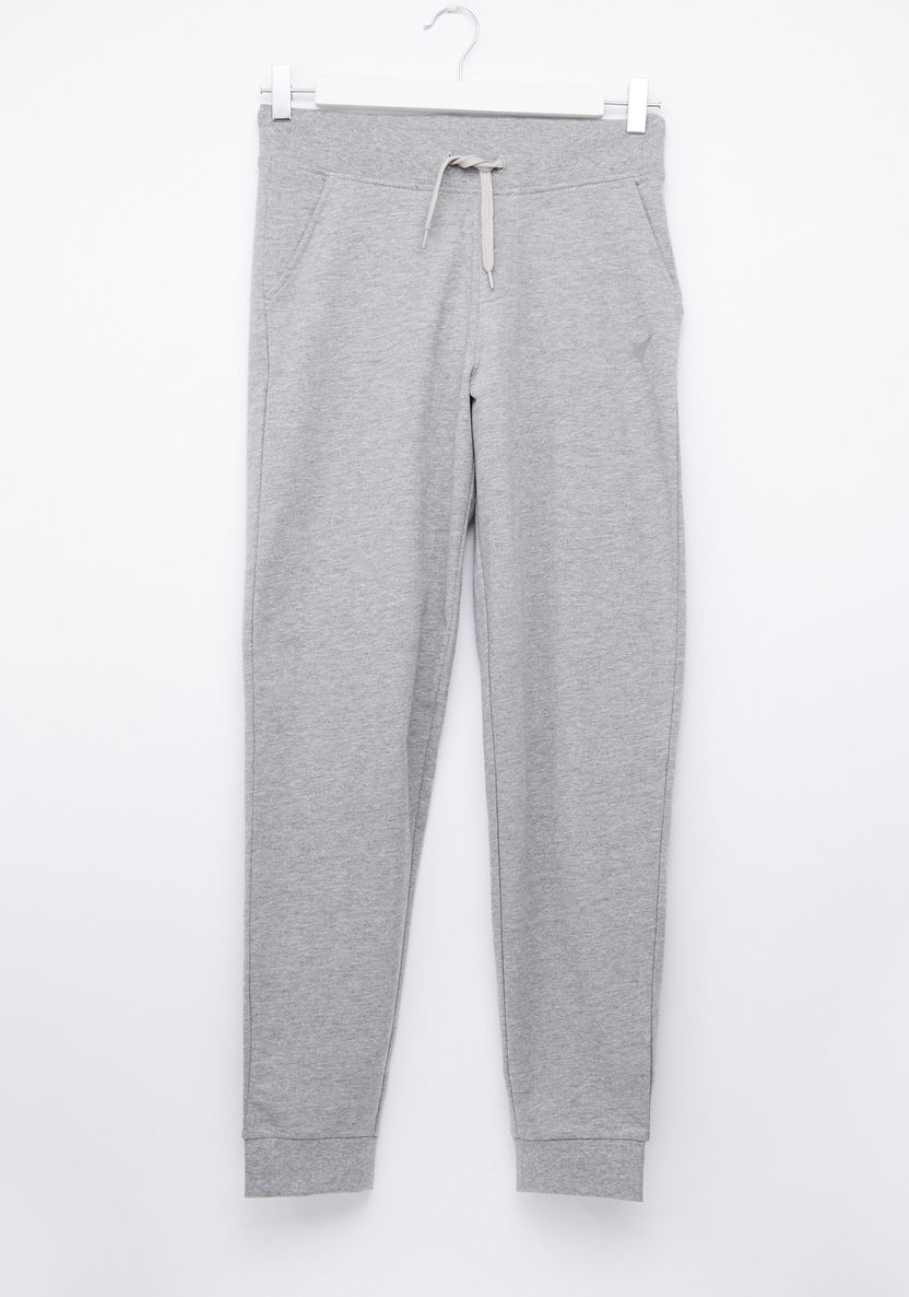 Juniors Jog Pants with Elasticised Waistband and Drawstring-Joggers-image-0