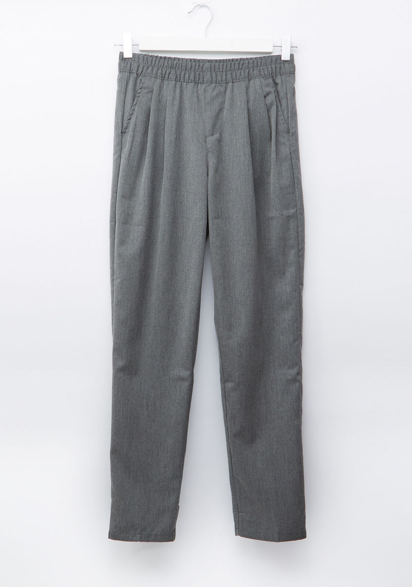 Juniors Trousers with Elasticised Waistband and Pocket Detail-Pants-image-0