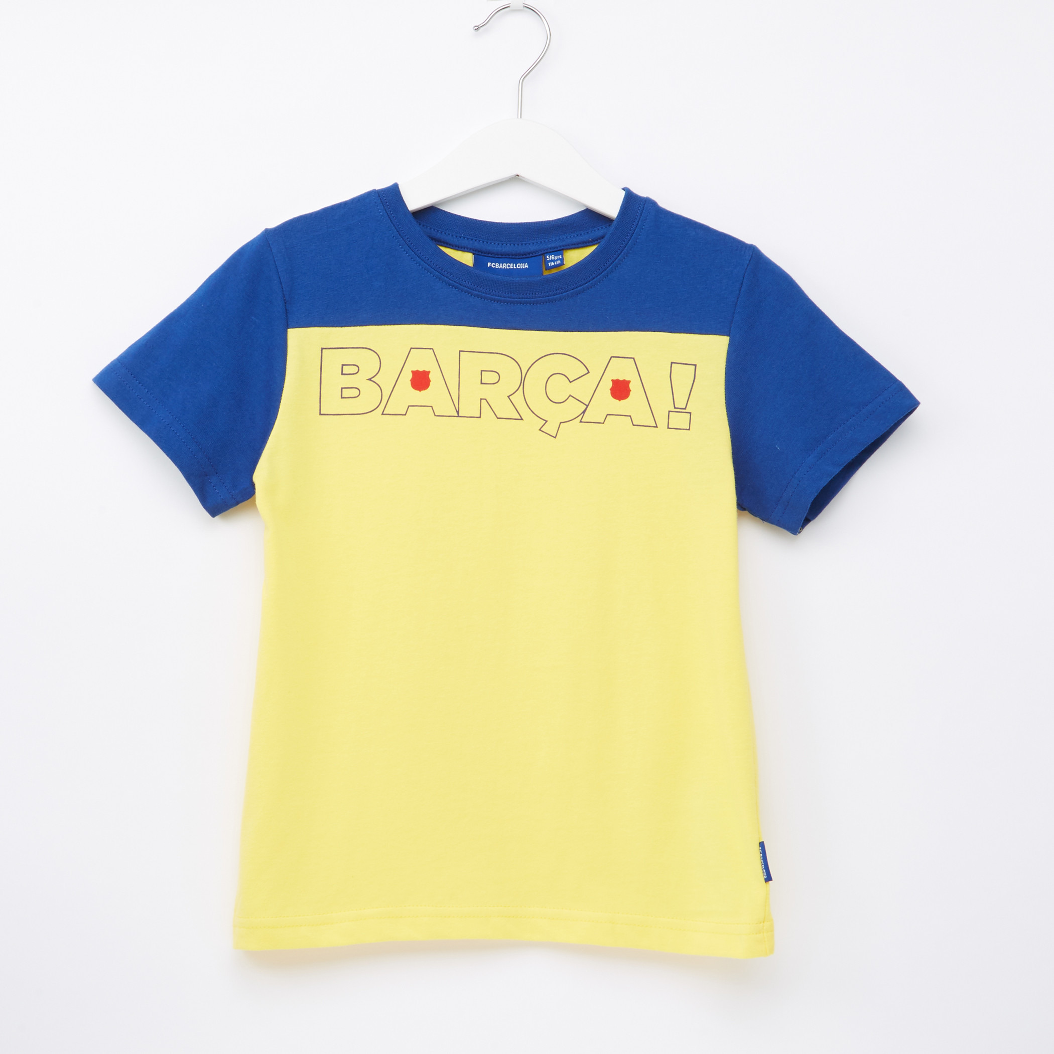 طقم شورت برمودا وتيشيرت بطبعات إف سي برشلونة-boys-clothing-setsandcoords-image-2